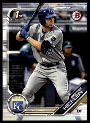 2019 Bowman Prospects Brewer Hicklen Kansas City Royals #BP-72 - Image 1 of 2