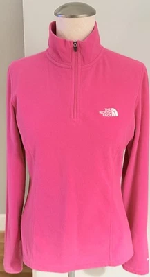The North Face - Suéter Pullover Mujer TKA 100 Polar 1/4 Cremallera - Rosa - Talla Pequeña Foto 1 de 4