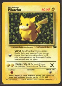 Pokemon "Ivy" PIKACHU Card BLACK STAR PROMO Set #1 Wizard of the Coast League - Picture 1 of 2