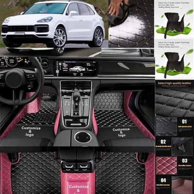 For Porsche Cayenne Car Floor Mats Custom Luxury Waterproof Auto Liners Carpets Foto 1 de 4