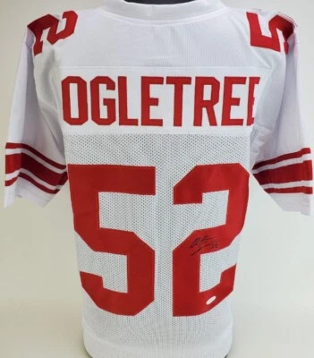 ALEC OGLETREE Signed New York Giants Custom Jersey (JSA COA) - Image 1 of 4
