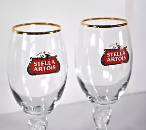 Pair Of Stella Artois 330ml Glasses New Never Used - Picture 1 of 7