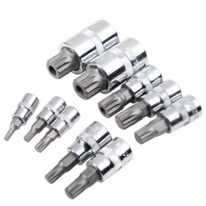 10Pcs Bit Socket Set 4-18MM 12 Point MM Triple Square Spline Tamper Proof Bits - Picture 1 of 8