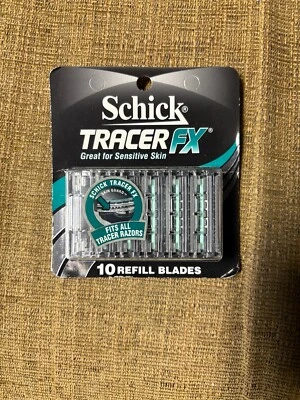 Schick Tracer FX бритвы заправки - 1 упаковка из 10 ** доставка бесплатно ** - Изображение 1 из 2
