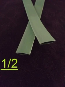 Tubo termorretráctil poliolefina 1/2 "pulgada 12,7 mm VERDE 2:1 (1 PIE) - Imagen 1 de 6