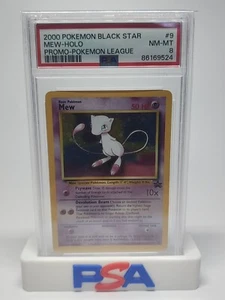 2000 Pokemon Black Star Promo MEW 9 Holo PSA 8 NM-MT - Picture 1 of 2