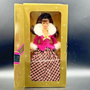 NEW Barbie Avon Exclusive 1996 Winter Rhapsody Brunette NRFB Box Damage - Picture 1 of 7