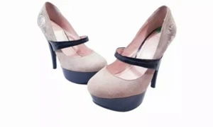 Jessica Simpson Beige Mix High Heel Stiletto Pumps Size 4 - Picture 1 of 12