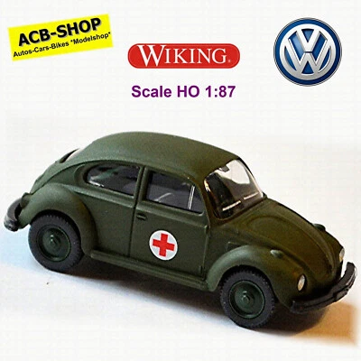 VW Maggiolino 1303 Croce Rossa Militare 1972-75 Bundeswehr 1:87 Wiking 696 12 - Immagine 1 di 2