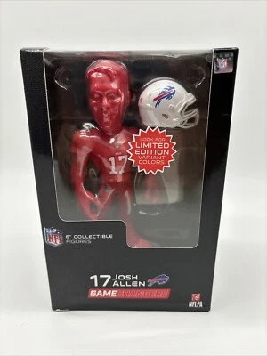 Figura Vinilo Josh Allen NFL Gamechangers Limited Rara Persecución Color Rojo Variante 6" Foto 1 de 4