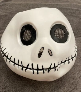 Jack Skellington Halloween Mask Nightmare Before Christmas Disney Full - Picture 1 of 6