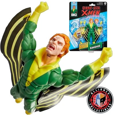 Figura de acción Hasbro 2025 Marvel Mini-Cómic Retro Legends X-Men Banshee escala 6" Foto 1 de 4