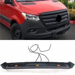 Front Hood Guard Shield W/ Light For Mercedes Benz Sprinter W907 2019 2020-2025 - Picture 1 of 5