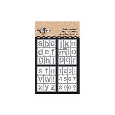 10 Paquetes De Plantilla Adhesiva ArtC Letra Alfabeto Letra COMPRA A GRANEL LOTE DE TRABAJO Pegajoso • 1.15€