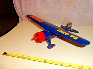 ERTL Airplane Bank Single Wing Do-it Express EA-4501 Dark Blue 12" Wing Span - Picture 1 of 4