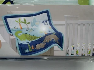 Parent's Choice Dinosaur Mini Crib Bedding Set 3-Piece Baby Bedding Set - Picture 1 of 4
