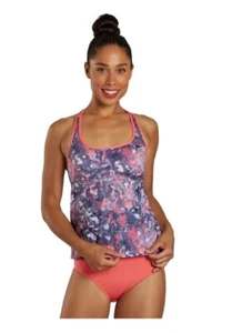 Nike NWT Tankini Swimsuit Top Racer back Sea Coral Size Medium - Picture 1 of 3
