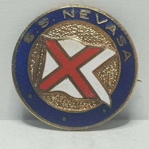 Insignia esmaltada British India Line SS Nevasa Fattorini - Imagen 1 de 2
