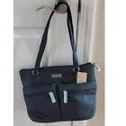 Multi Sac Handbags Black Satchel Tote Bag Purse zippered pockets NWT