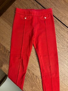 JANIE AND JACK RED PONTE PANTS SIZE 4 YEAR - TODDLER - Picture 1 of 3