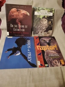 Lot (4) Birds of Prey, Raptors, The Owl in the Tree, On the Brink, EX-LIBRARY - Picture 1 of 5