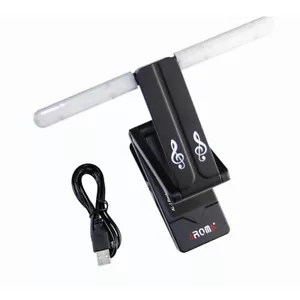 Aroma USB Składany klips LED Muzyka Stojak Światło Orkiestra Arkusz Książki Lampa do czytania - Zdjęcie 1 z 6
