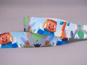 22mm Game Themed Printed Grosgrain Ribbon ~~ 5yds - Picture 1 of 1