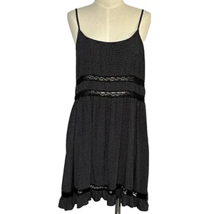 Women's Jay Jays Black Polka Dot Dress with Lace Detail Size 12 - Picture 1 of 8