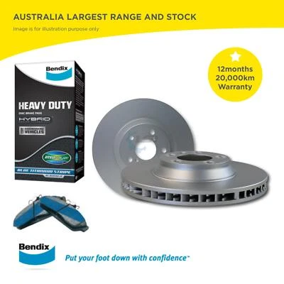 Rotores de disco delanteros y pastillas de freno para Ford Transit VO 2014-2018 doble rueda trasera Foto 1 de 4