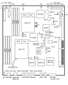 375-3249 Motherboard w/ 2 × US IIIi 1GHz, 0MB Tomatillo Oracle Sun Microsystems - Imagen 1 de 1