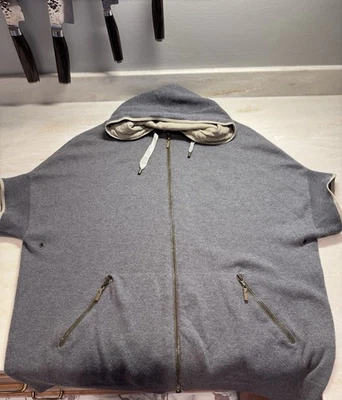 Gorgeous Brunello Cucinelli Cashmere Silk  Zip Hoodie Large Excellent Condition - Image 1 of 4