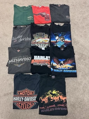 Lote De 11 Camisetas Harley Davidson Vintage Años 90 00 Una Sin Mangas Foto 1 de 4