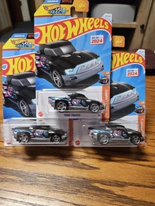 Lot Of 3 Terra-Tracktyl Hot Wheels Black 131/250 Hw Track Champs 1/5 - Picture 1 of 5