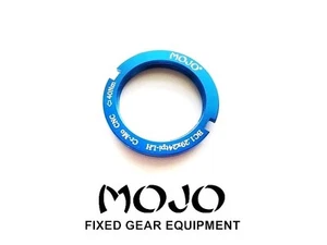Bloqueo de engranaje fijo MOJO - CNC Cro-Mo - AZUL - Se adapta a todos los tamaños de engranaje - Imagen 1 de 3