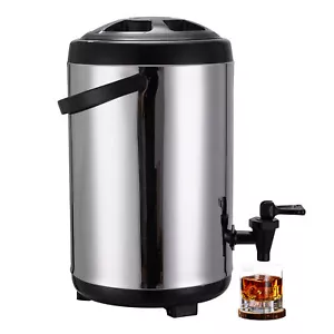 Insulated Beverage Server/Dispenser 8L Hot & Cold Drinks W/ Thermometer - Picture 1 of 12