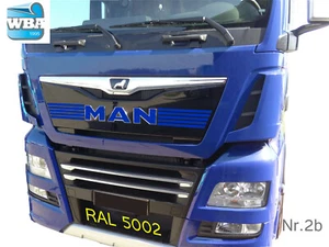 W.B.A. Aufkleber im Set passend für Man Emblem TGX Euro6abBj.2013-2019RAL5002 2b - Bild 1 von 5