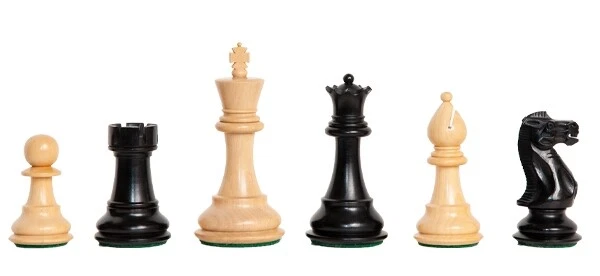 The Classic Chess Set - Pieces Only - 3.75" King - Ebonized Boxwood - Image 1 of 1