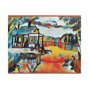 110 Piece Cabin on the River Puzzle  - Picture 1 of 4