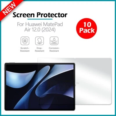 10-Pack LCD Clear HD Screen Protector for Android Huawei Matepad Air 12.0 (2024) - Image 1 of 4