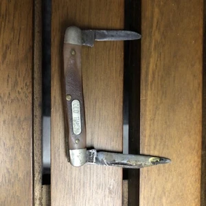 Schrade 2 Blade Old Timer 1040T Folding Knife Made In USA - Picture 1 of 4
