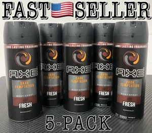 5-Pack AXE DARK TEMPTATION For Him 48h Fresh Deodorant Body Spray For Men, 5oz - Picture 1 of 6