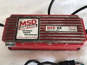 MSD IGNITION BOX MULTIPLE SPARK DISCHARGE 6200 6A Seial # 185982 - Picture 1 of 8