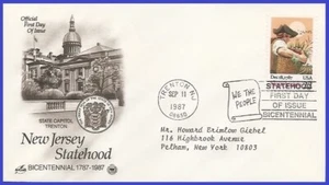USA5 #2338 ADDR PCS ARTCRAFT FDC New Jersey - Foto 1 di 1