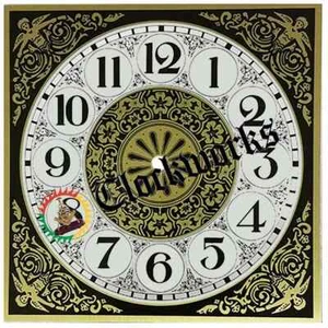 Square Metal Clock Dial Roman and Arabic - Picture 1 of 1