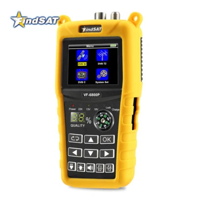 FindSAT VF-6800P Satellite Finder DVB-S2/T-C Combo Sat Finder Meter with Compass - Bild 1 von 4