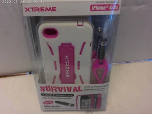 IPhone 4/4s proctective case with stylus and micro fiber cloth NEW - Picture 1 of 3