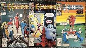 Marvel Comics Excalibur #1 , 2 & 3 1988 First Ongoing Series X-Men NM - Imagen 1 de 1