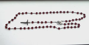 Vintage Crystal Heart Rosary Beads - Picture 1 of 15