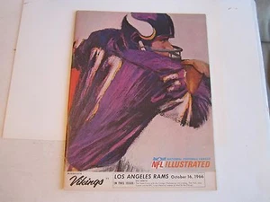 1966 RAMS VS VIKINGS NFL FOOTBALL PROGRAM - NICE CONDITION - SEE PICS - TUB M - Picture 1 of 1
