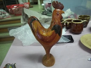 Gallo de madera tallado a mano, sin cáscara. Apalaches 10-5/8" de alto - Imagen 1 de 6